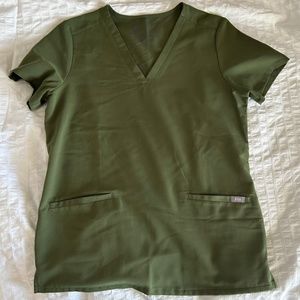 Women's Figs Scrub Set Olive Green